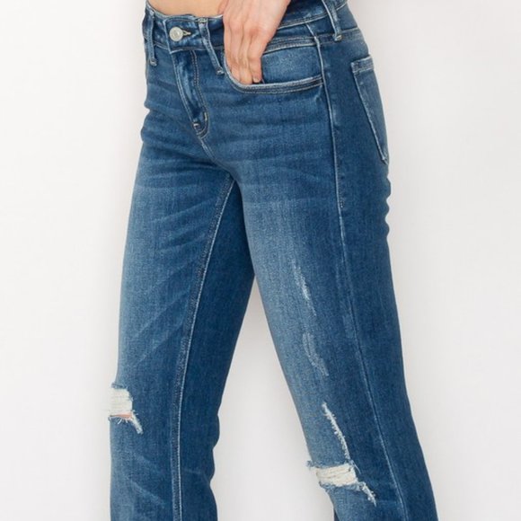 Low Rise stretch Vintage Flare Jeans - Picture 6 of 10